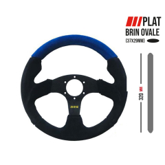 Volant RRS 3 branches BLUE 320 mm brin ovale